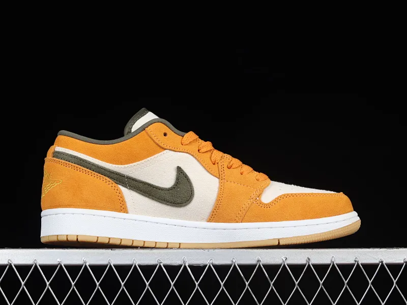 All categories Air Jordan Jordan series basketball shoes Air Jordan 1 Low G version pure original Air Jordan 1 Low "Light Curry" AJ1 Joe 1 Ugly Duckling low-top basketball shoes DH6931-102